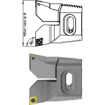 SWISS TOOLS 2390290001 Váltólapka tartó, 90°