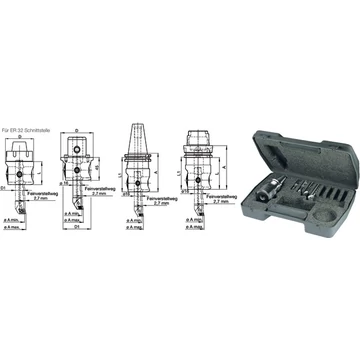 SWISS TOOLS 2390010008 Kiesztergáló készlet, Ø 9.75-30.1