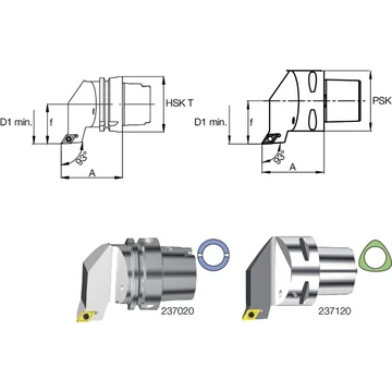 SWISS TOOLS 237020 4011R Késszár, 55°/93° SDJC L/R