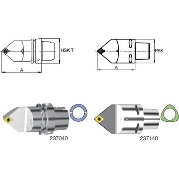 SWISS TOOLS 237040 4012N-80 Késszár, 50°/80°/50° SCMC N