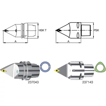 SWISS TOOLS 237043 6311N-100 Késszár, 62,5°/55°/62,5° SDNC N