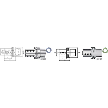 SWISS TOOLS 2370574006 Furatkés tartó, HSK-T