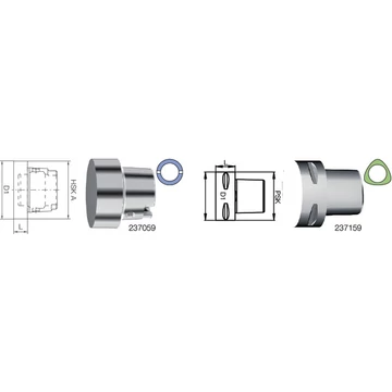 SWISS TOOLS 2370594040 Szétválasztási hely lezáró, HSK A