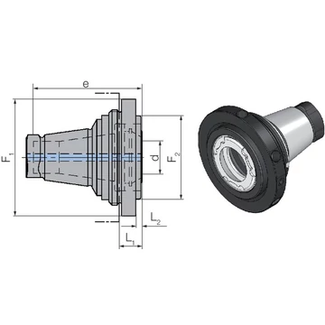 WTO 2357015032 Szorítópatron adapter, extra rövid