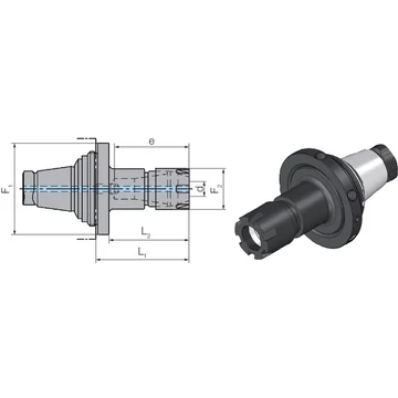 WTO 2357042511 Szorítópatron adapter, hosszú