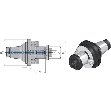 WTO 2357082516 Kombinált marótüske adapter, rövid