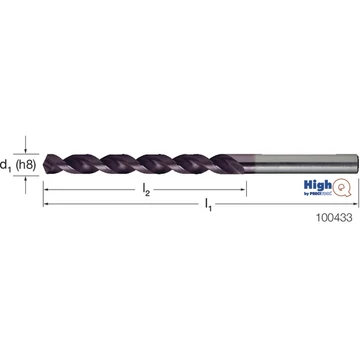 PREMUS 100433 2,80 Csigafúró HighQ, HSS-Co R40NH TiAlN