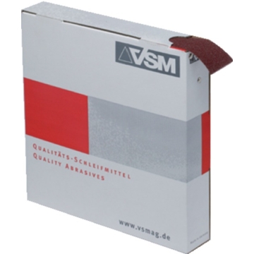 VSM 470800150 Gazdaságos csiszolóvászon tekercs, 50 m hosszú, 25 mm széles adagolódobozban