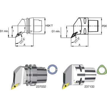 SWISS TOOLS 237032 4016L Késszár, 117,5°/35° SVPB L/R