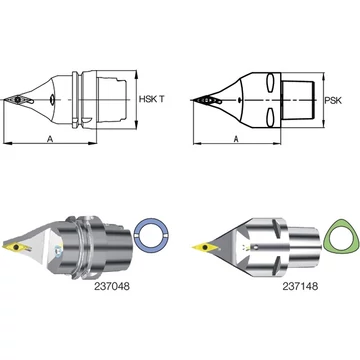 SWISS TOOLS 237048 4016N-80 Késszár, 72,5°/35°/72,5° SVVB N