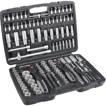 PRECITOOL 514383172 Dugókulcs készlet, 1/4", 3/8" és 1/2", 172 részes