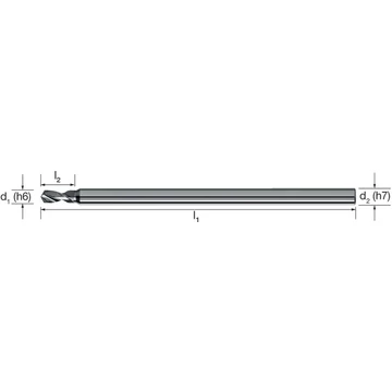 MIKRON 102455 0140 Mikrofúró, Tömör keményfém, 3 × D, TiAlN