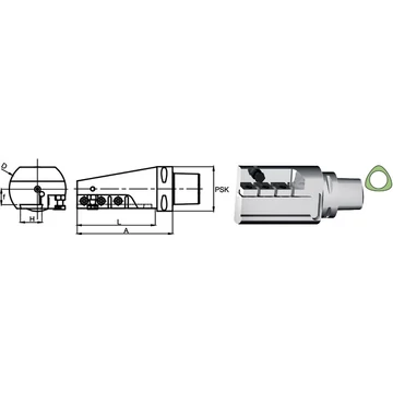 SWISS TOOLS 237107 5026L Leszúrókés tartó, PSK axiális