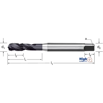 PREMUS 137580 M24 Gépi menetfúró HighQ, HSSCo-PM RSP40 TiAlN