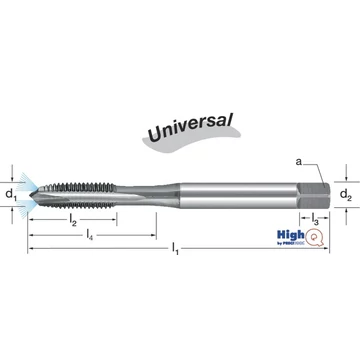 PREMUS 132212 M20 Gépi menetfúró HighQ, HSSCo-PM Hardlube