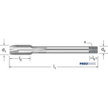 PREMUS 133205 M12X1,00 Gépi menetfúró, HSSE-V3 fényes