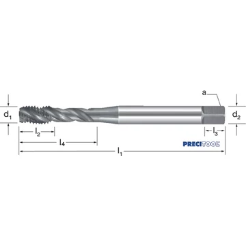 PREMUS 135430 M3 Gépi menetfúró, HSSE-V3 RSP40 vaporizált