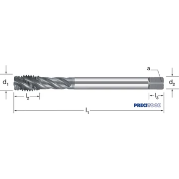 PREMUS 135435 M3 Gépi menetfúró, HSSE-V3 RSP40 vaporizált