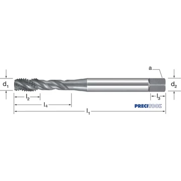 PREMUS 135490 M24 Gépi menetfúró, HSSE-V3 RSP40 gőzölt 6G