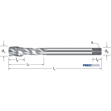 PREMUS 133391 12-28 Gépi menetfúró, HSSE-V3 RSP40 fényes