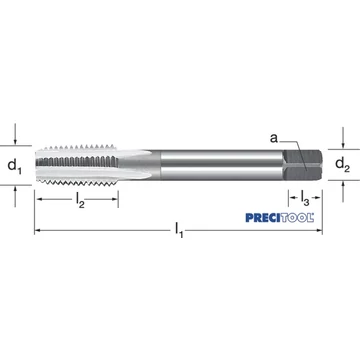 PREMUS 133455 16-18 Gépi menetfúró, HSSE-V3 fényes