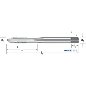 PREMUS 133311 2-56 Gépi menetfúró, HSSE-V3 fényes