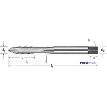 PREMUS 132427 M4LH Gépi menetfúró, HSSE-V3 balra vágó