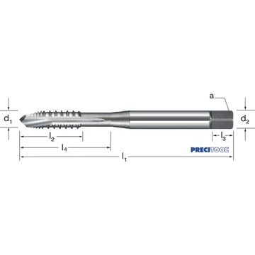 PREMUS 132425 M2 Gépi menetfúró, HSSE-V3 AZ