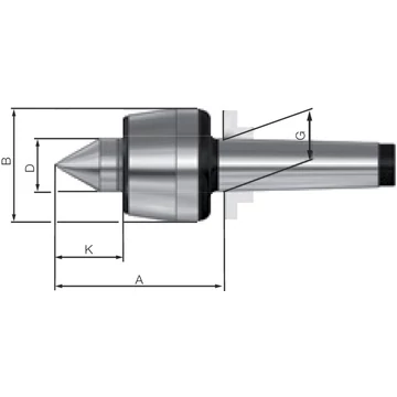 RÖHM 220201 3 Forgócsúcs, Edzett és köszörült test