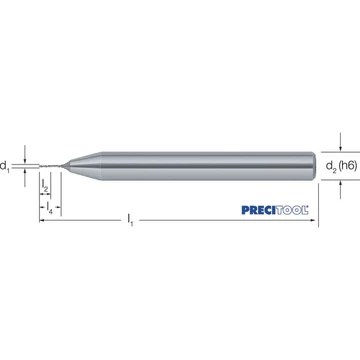 PRECITOOL 126300 0,230 Mikro precíziós dörzsár, VHM