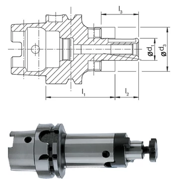 PREMUS 242284 100/22 Üreges szárú kúpos befogó, hosszú, G6,3 20.000 1/min fordulatszámnál