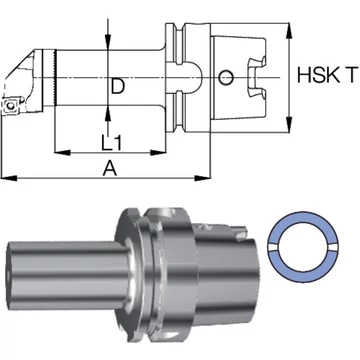 SWISS TOOLS 237180 4025X90 Furatkés, cserélhető fejhez