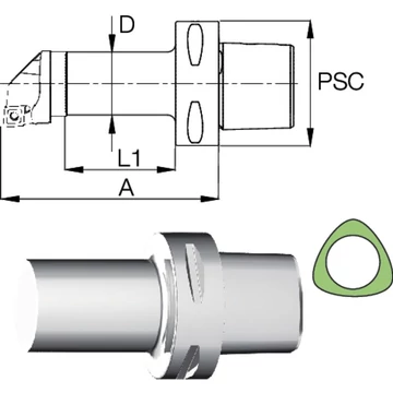 SWISS TOOLS 237183 4025X90 Furatkés, cserélhető fejhez