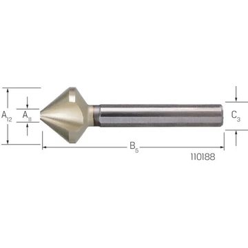 BECK 110188 4,30 Kúp süllyesztő HSS besch. 90° kúpszög