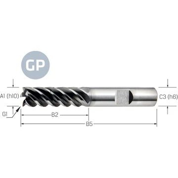 PREMUS-GP 175507 6,00 Keményfém szármarók INOX VHM-TiAlN