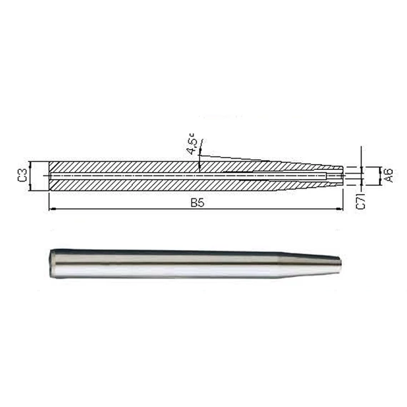 Zsugortokmány hosszabbító 12x03mm HAIMER