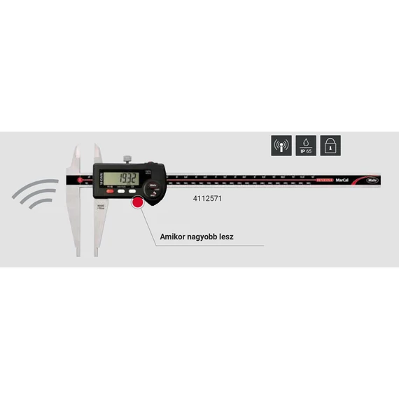 MAHR 4112571 / 08.30 300 mm/12" IP65 beépített vezeték nélküli kapcsolat