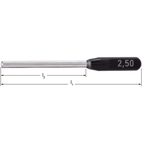PRECITOOL 383002 0,21 Ellenőrző csap, markolattal, pontosság 2