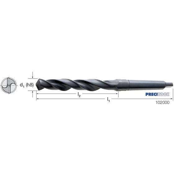 PRETEC 102000 10,50 Csigafúró, HSS N típus mart