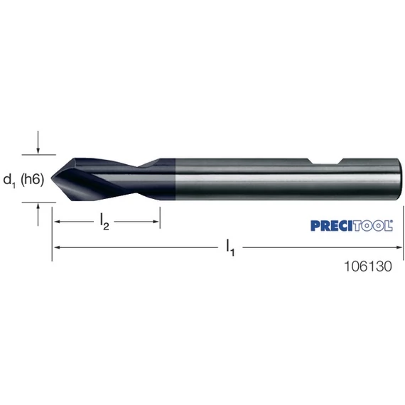 PREMUS 106130 10,0 NC központozó, HSS-Co 90° TiAlN