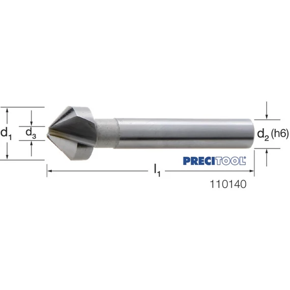 PREMUS 110140 20,5 Kúpsüllyesztő, Tömör keményfém 90°