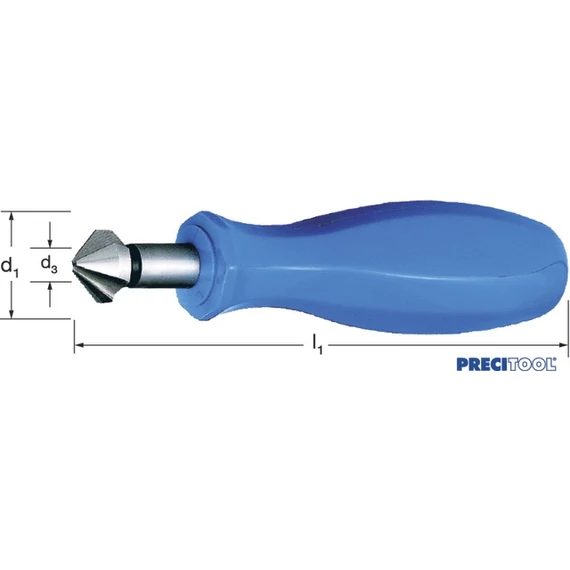 PREMUS 110200 12,4 Kézi sorjázó, HSS 90° műanyag markolat