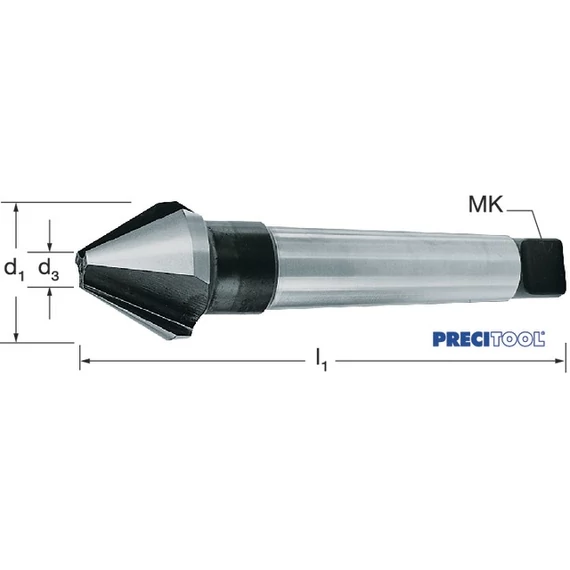 PREMUS 110450 25,0 Kúpsüllyesztő, HSS 60° MK szár