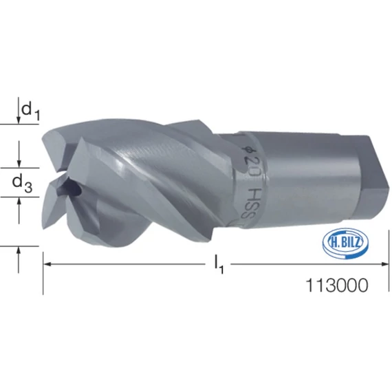 BILZ 113000 36,0 Csapos süllyesztő kombinált rendszer, Síksüllyesztő HSS