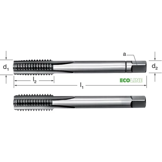 PRETEC 130330 M30X2 Kézi menetfúró, HSS metrikus finom