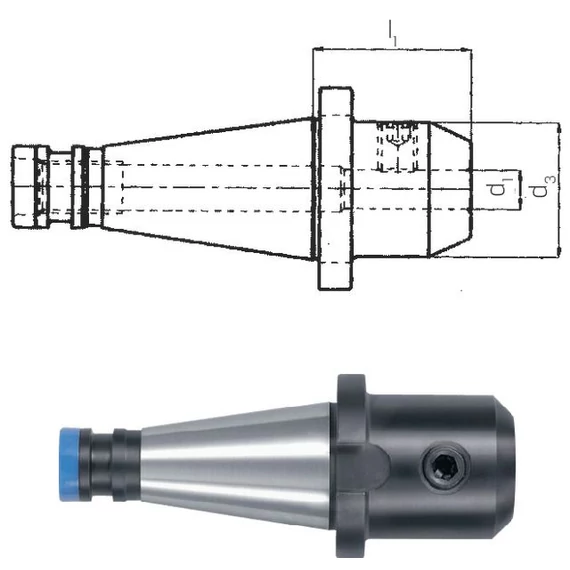 PRETEC 240010 40/08 Weldon-befogó tokmány, rövid