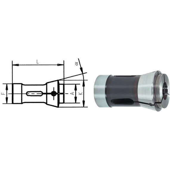 FAHRION 249320 17,0  Befogópatron 173E, befogási tartomány 60-360 mm 173 E hatszög