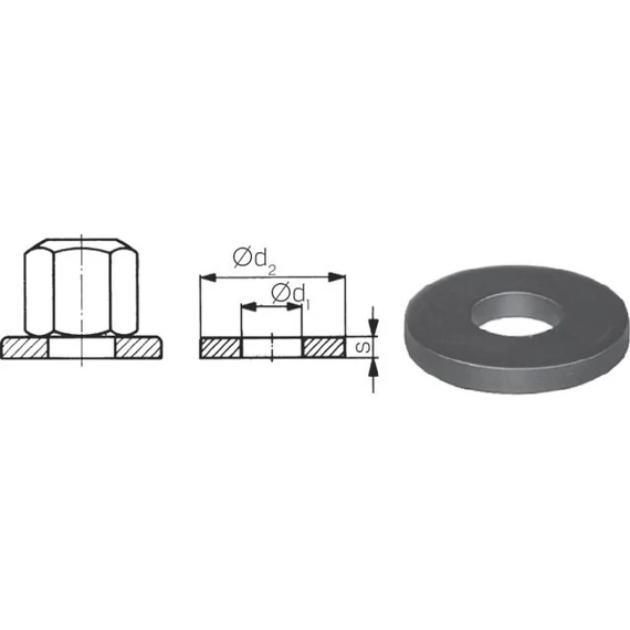 AMF 297850 M20 Alátét