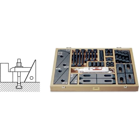 AMF 297960 M12X14 Leszorító szerszám készlet dobozban