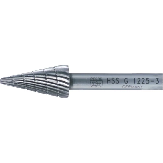 PFERD 440300 G1020 HSS turbómaró, fogazás 3 G hegyes kúp alak